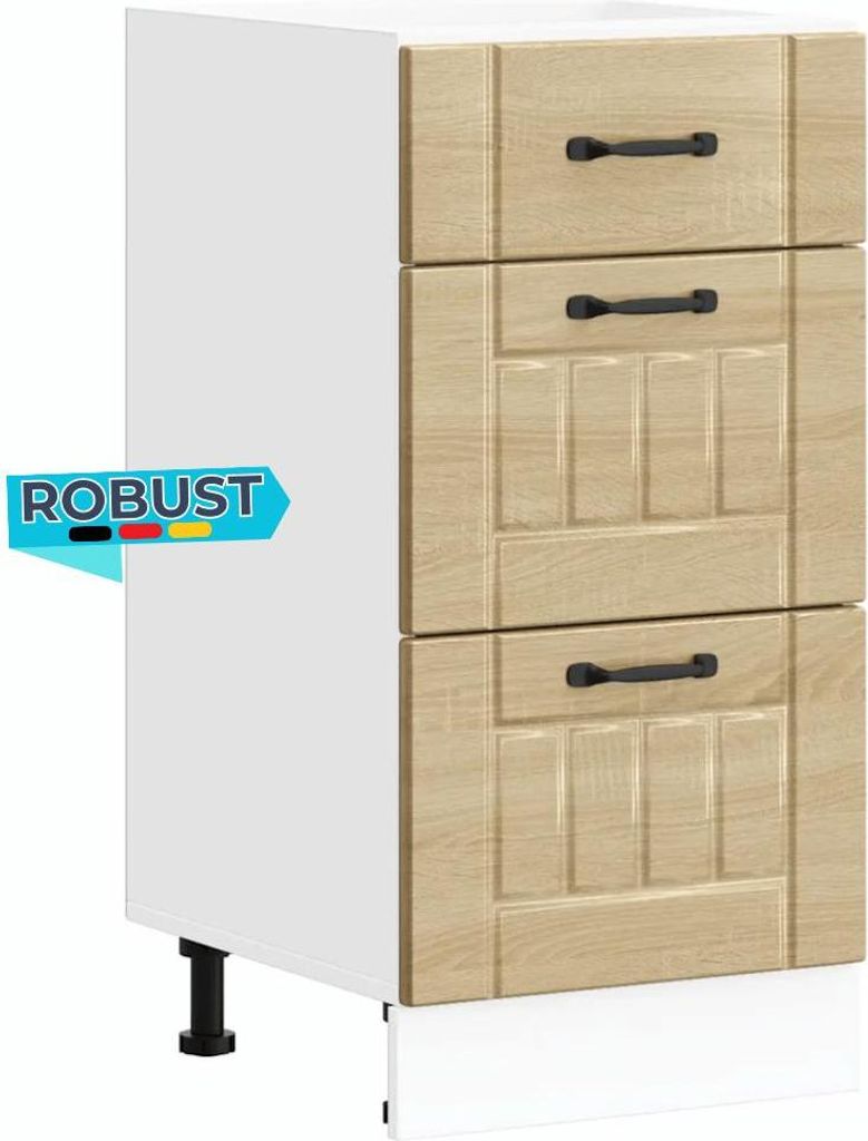 Küchenunterschrank MARO Sonoma-Eiche 40x46x81,5 cm | Küche Unterschrank mit Schublade