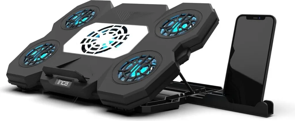 Supporto Raffreddamento Notebook Inca INC-614GMS Design Alluminio