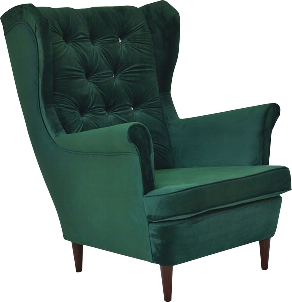 Family Meble Ohrensessel Gaja Relaxsessel Skandinavisch Bequemer Sessel Loungesessel Fernsehsessel Für Wohnzimmer Schlafzimmer Büro (ROYAL 25)