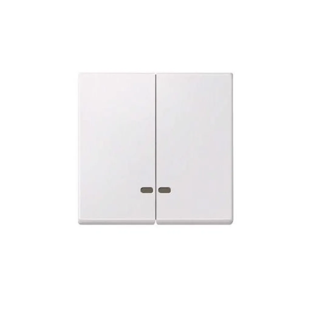 Merten MEG3420-0419 Bascule Double Système M Blanc Polaire avec Voyant