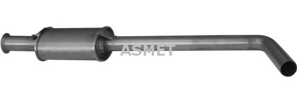 Silencieux central robuste ASMET 10080 en acier traité anticorrosion