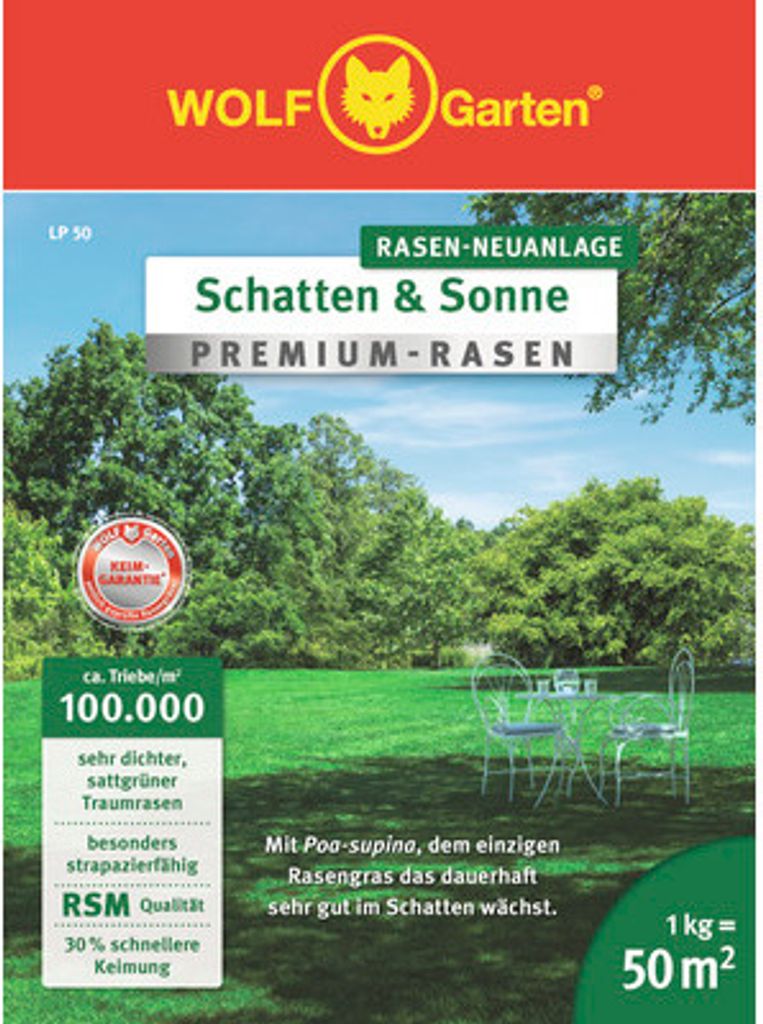 WOLF-Garten 3820031 Premium lawn shade & sun LP50 1 pc(s) Image du produit 