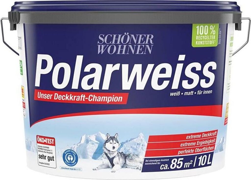 Schöner Wohnen Polarweiss 10 Ltr. weiss extreme Deckkraft Produktbild 