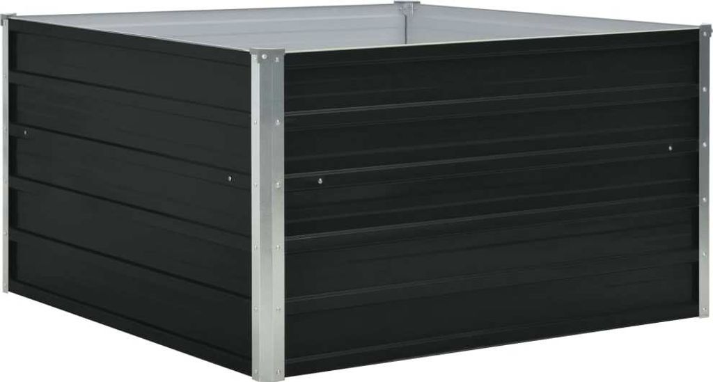 vidaXL Hochbeet 100×100×45 cm Verzinkter Stahl Anthrazit Produktbild 