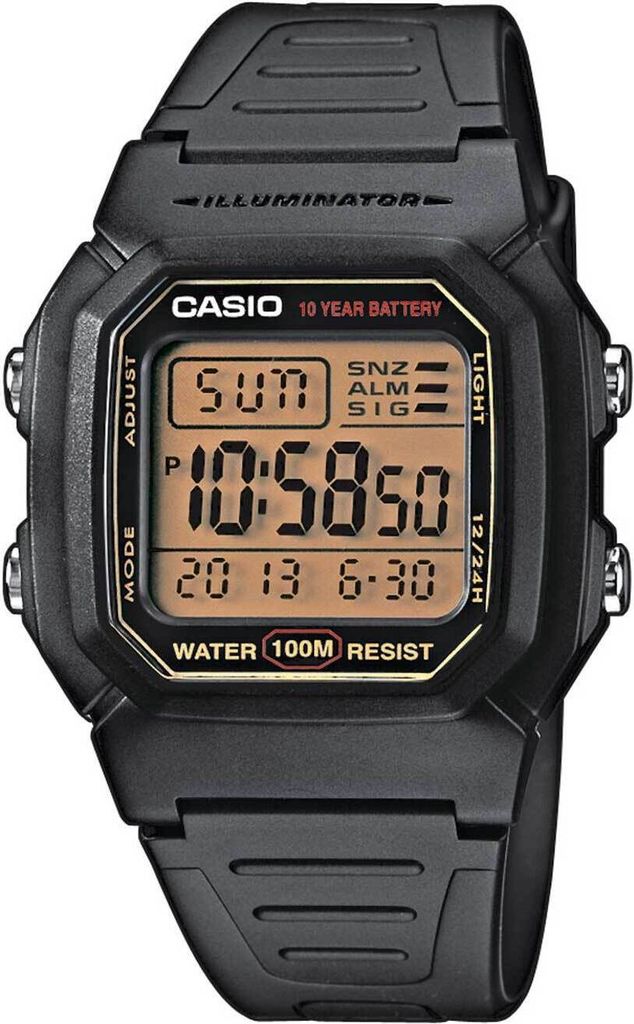 Casio Collection Herrenuhr Multialarm Digitaluhr schwarz Produktbild 