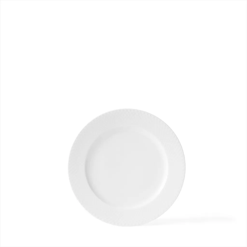 Piatto Lyngby Rhombe Ø 27 cm Bianco - Porcellana Danese Minimal