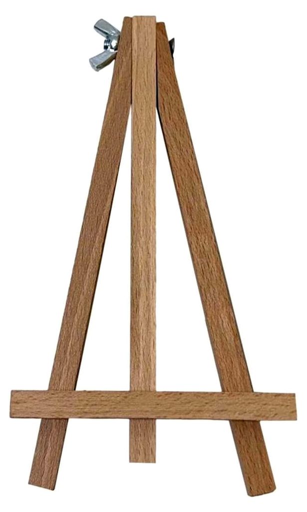 Mini Holzstaffelei – Handlicher und stabiler Ständer für kleine Fotos, Bilderrahmen, Medaillen, Visitenkarten, Tischnummern und Mini-Leinwände...