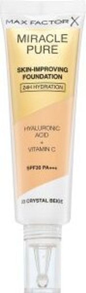 Max Factor Miracle Pure Skin-Improving Foundation langanhaltendes Make-up mit Hydratationswirkung 33 Crystal Beige 30 ml