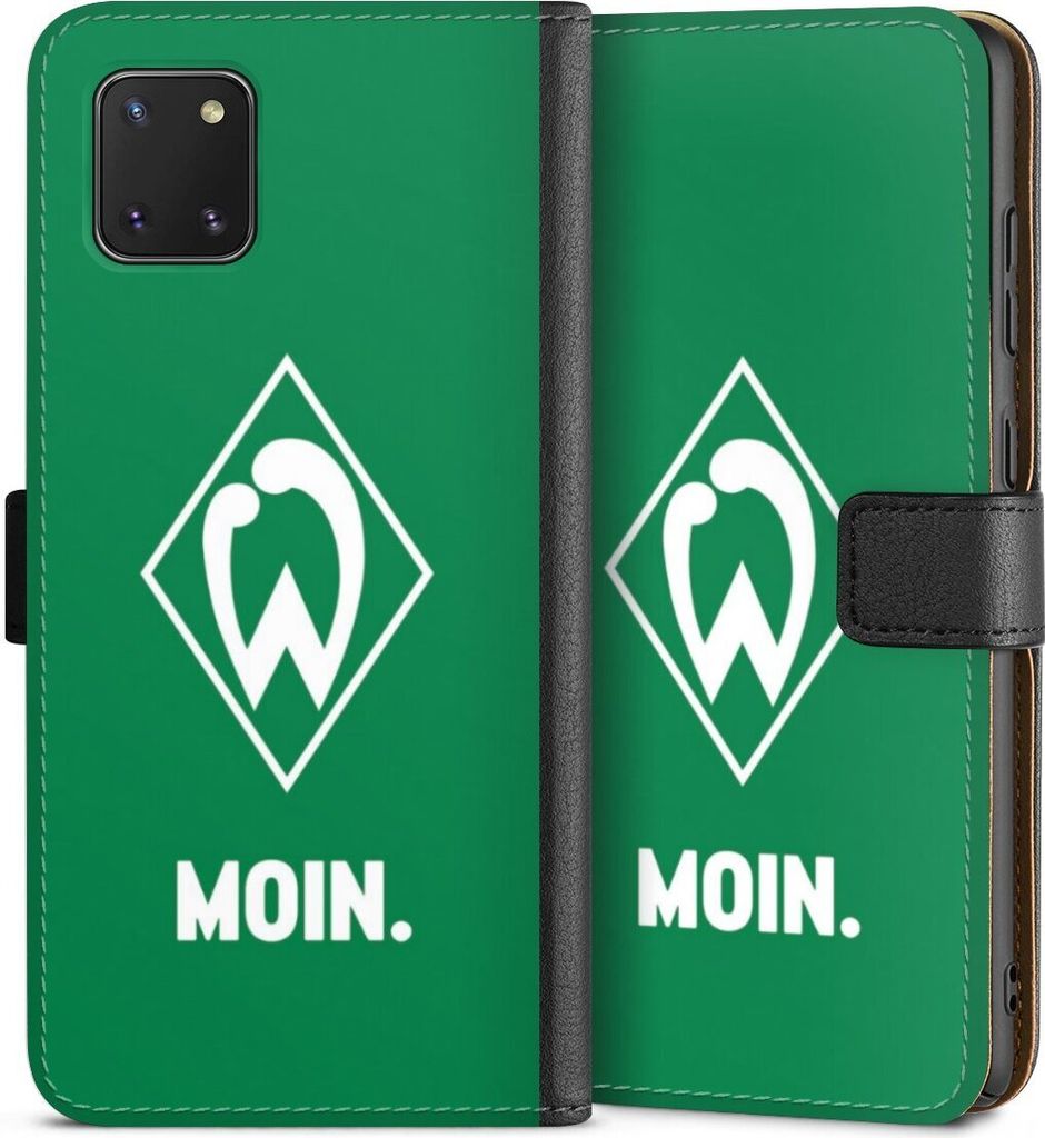 DeinDesign Klapphülle für Samsung Galaxy Note 10 lite Handytasche Lederhülle Tasche Moin Offizielles Lizenzprodukt SV Werder Bremen