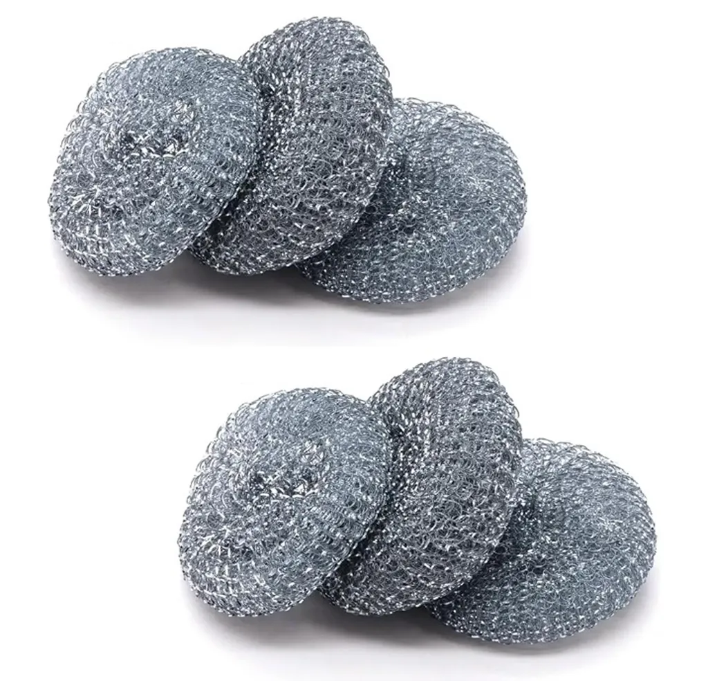 Spugna in Metallo Ø 10,5 cm per Pentole - Set Risparmio 30 Pezzi 50g