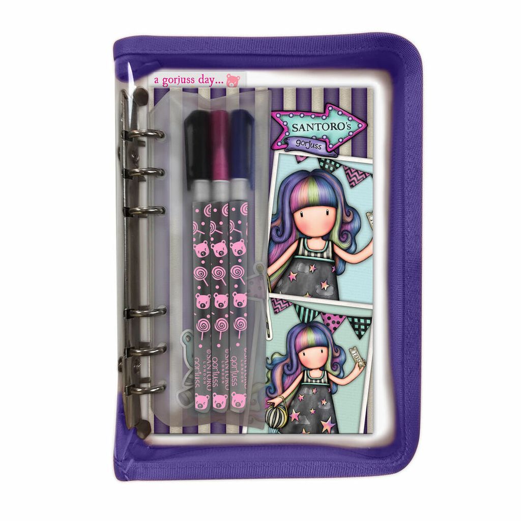 Gorjuss Up and away Briefpapier Set 5 Stück Lila