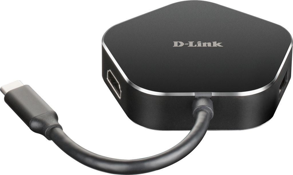 D-Link DUB-M420 USB-C 4-Port USB 3.0 Hub mit HDMI und USB-C Ladeanschluss