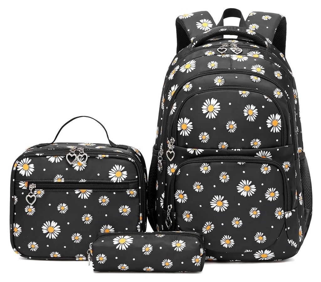 Schultasche mit Lunchbox – Leichtgewicht – Nylon – Produktbild 