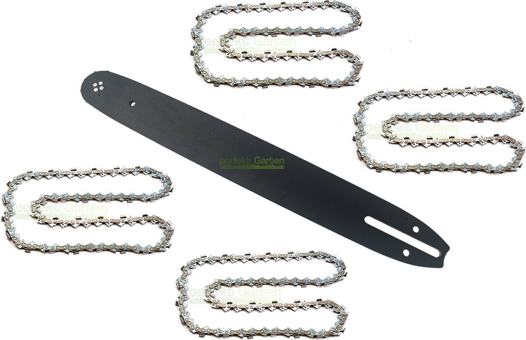 40 cm 1,3 mm 3/8" 56 TG Schwert + 4X Kette IKRA Mogatec KSB 3940 / BUDGET BKS 402