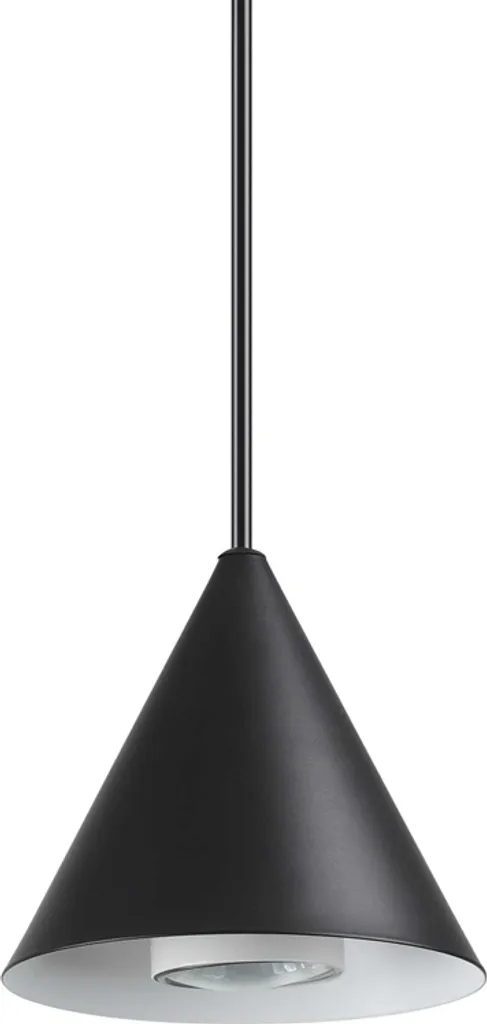 Suspension Noire 3000K A-Line - Éclairage Chaud 7W Métal Finition Mate