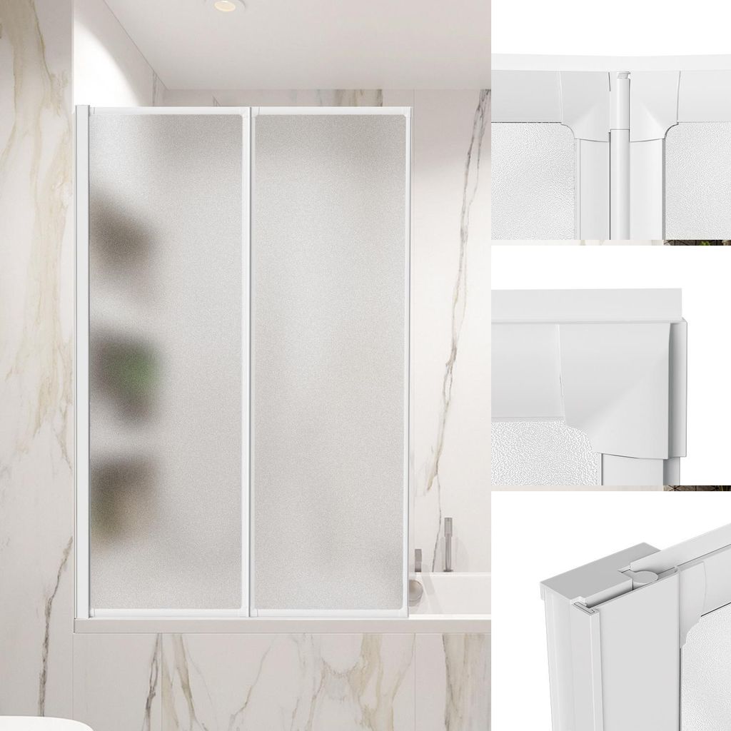 Izrielar 100x140 cm Parete pieghevole per vasca da bagno Immagine del prodotto 