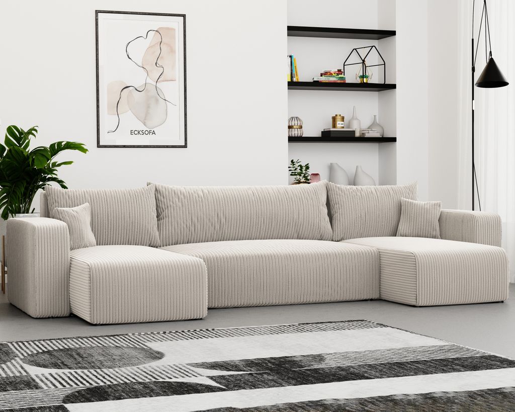 Idohome Ecksofa-Wohnzimmer Sofa mit Schlaffunktion und Produktbild 