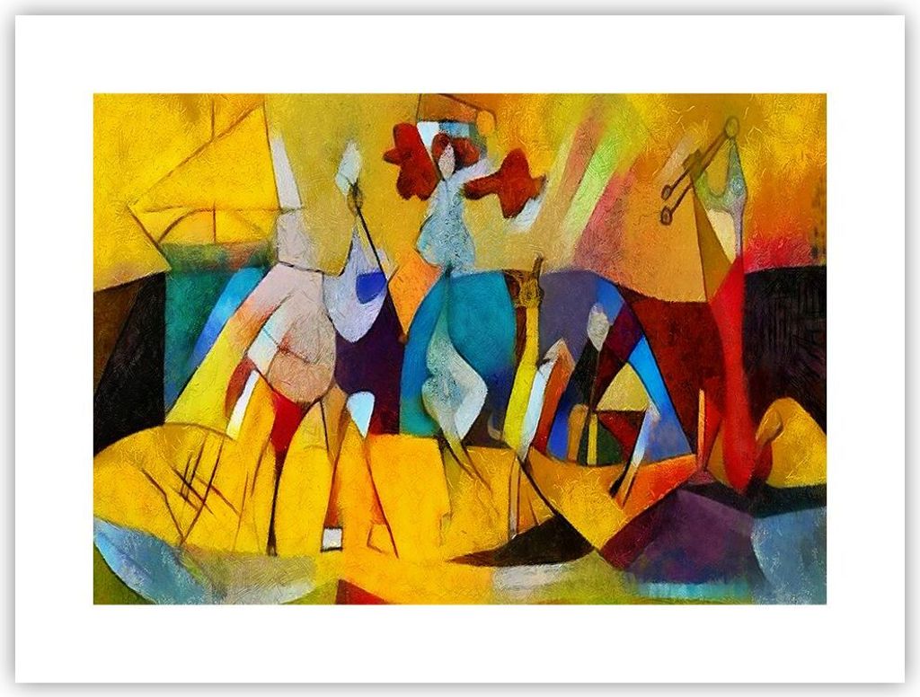 Poster - Poster ohne Rahmen - Abstraktion modern - 40x30 cm - Wand Bild - Wanddeko - Wandbilder - Kunstposter - Wandposter - Bilder - Kunstdruck - ...