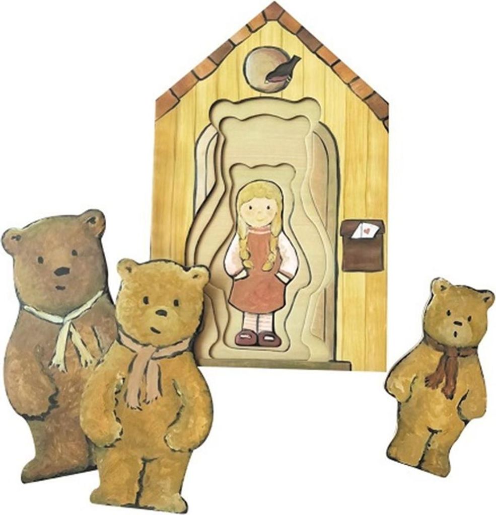 Egmont Toys Puzzle Goldlöckchen - Lernspiel aus Karton für Kinder ab 3 Jahren