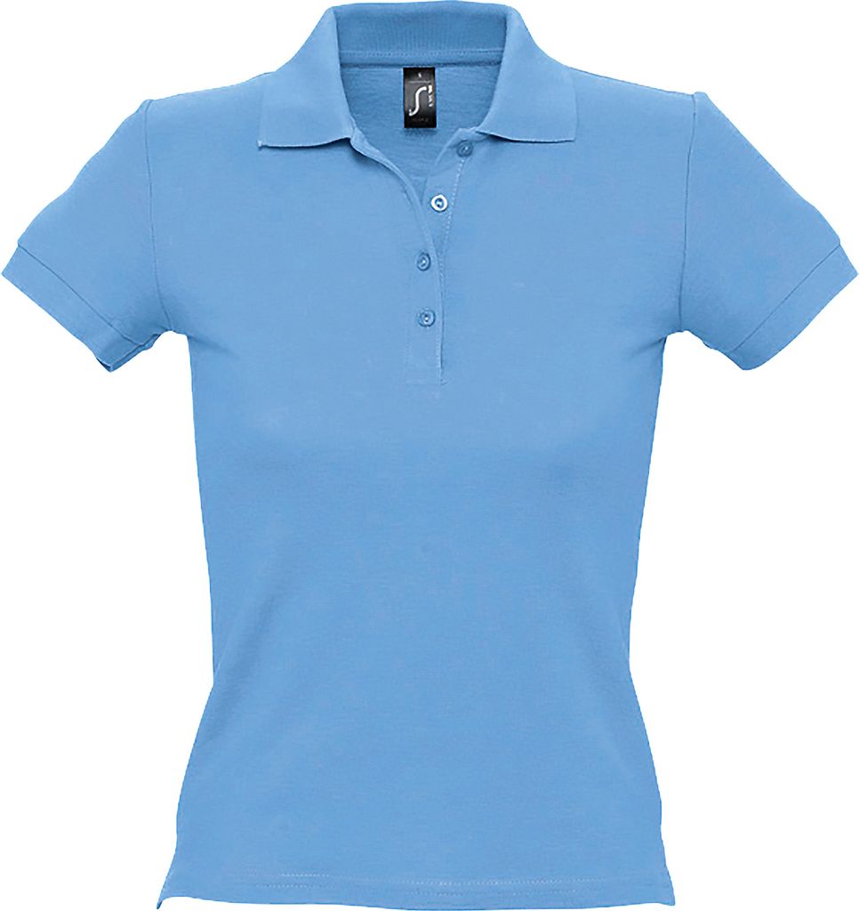 SOLS - "People" Poloshirt für Damen kurzärmlig PC319 (Medium) (Himmelblau)