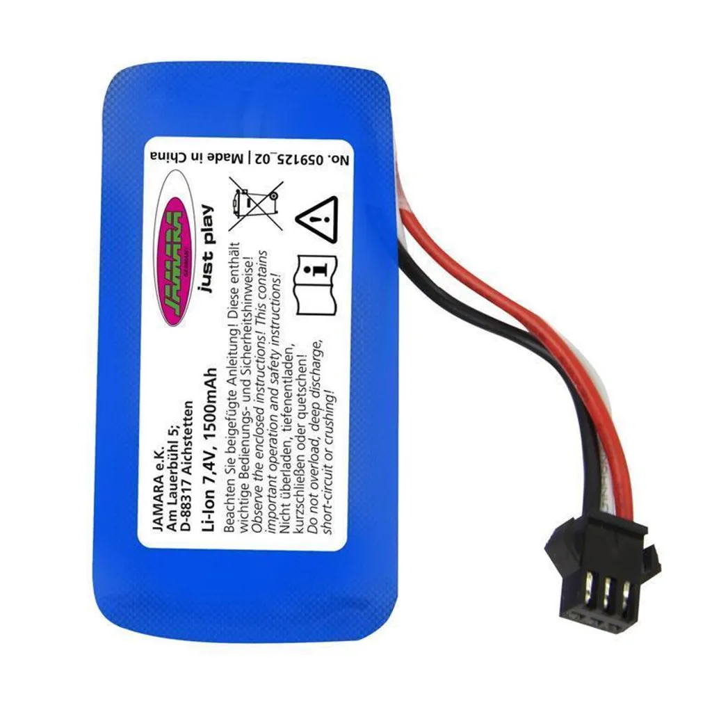 Batterie Jamara Extron Li-Ion 7.4V 1500mAh 059125 pour Modélisme RC - 2