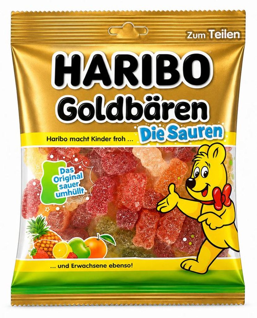 HARIBO 10056133 HARIBO Goldbären Die Sauren Fruchtgummi Image du produit 
