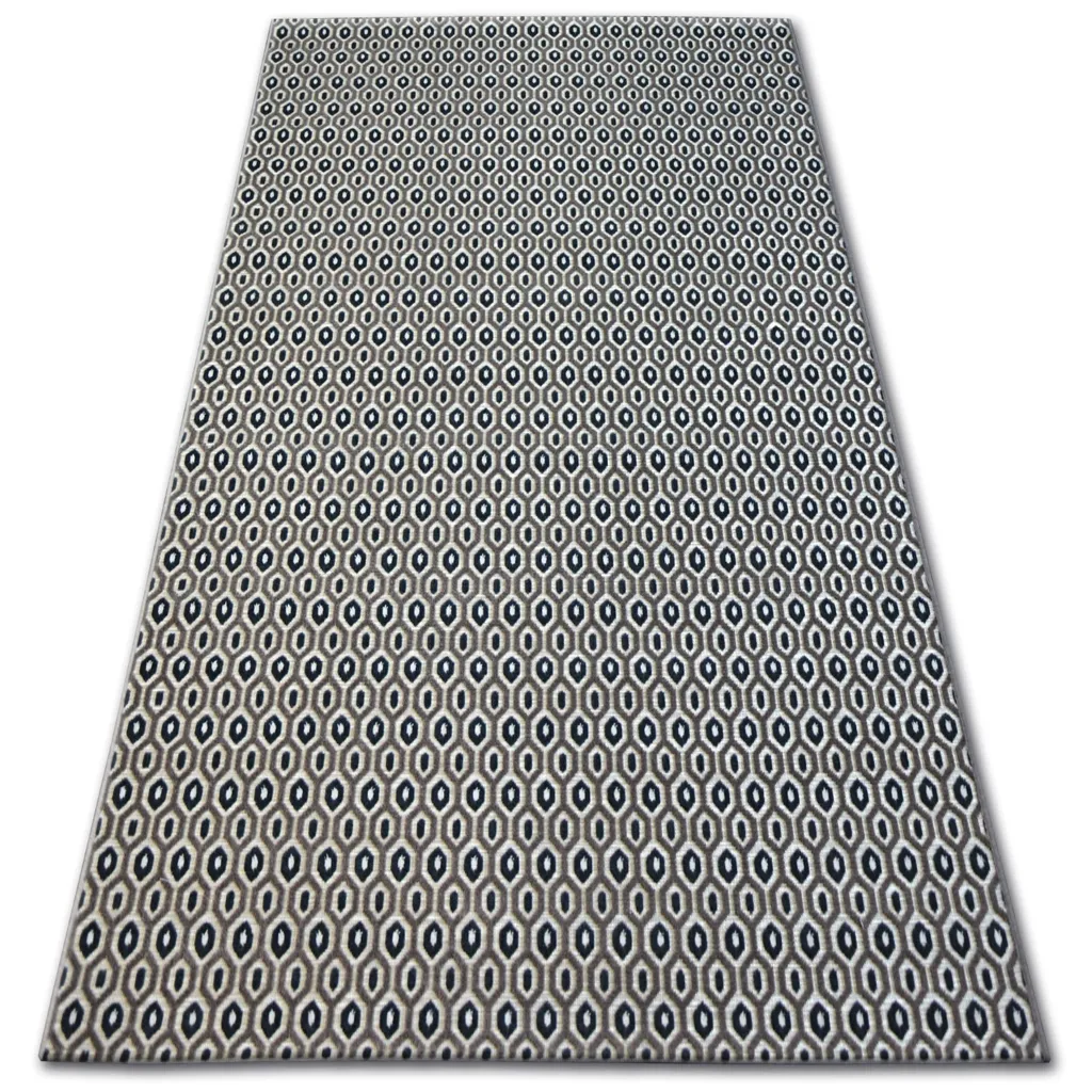 Tapis Beige Effet Tressé LISBOA 27217/985 - Résistance et Style 80x150