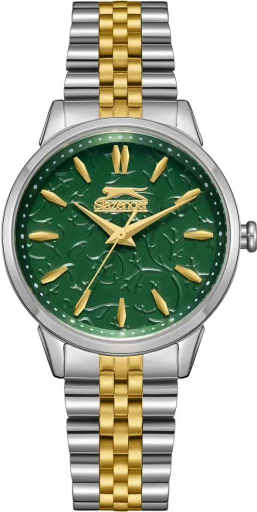 Montre femme Slazenger SL.09.2373.3.02 en acier avec cadran vert élégant