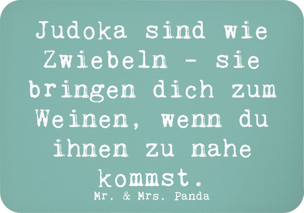 Mr. & Mrs. Panda magnet Spruch Judo Zwiebel - Meeresbrise - Geschenk, Teamsport, Kühlschrankmagnet, Sportler Geschenke, haftmagnet, zettelhalter, ...