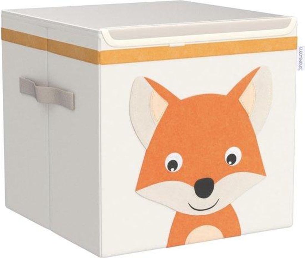 Kinderopbergkiste - 15 Motive Speilzeugbox mit Deckel für Kinderzimmer - Spielzeugbox (33x33x33) für Aufbewahrung für Schrank I Spielzeugkiste m...