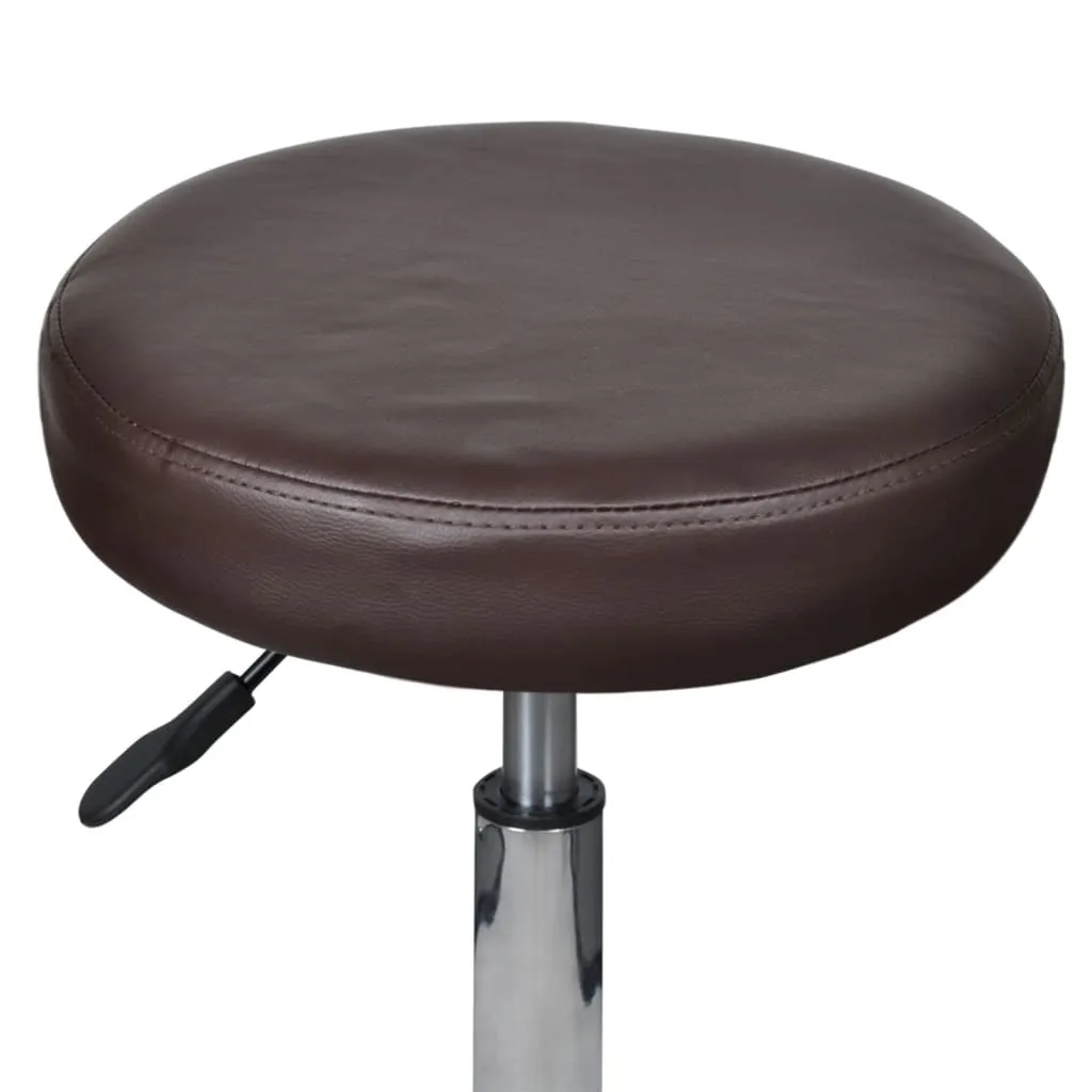SYFAX™ Sgabello Ufficio Marrone: L'Eleganza che Arreda il Tuo Workspace
