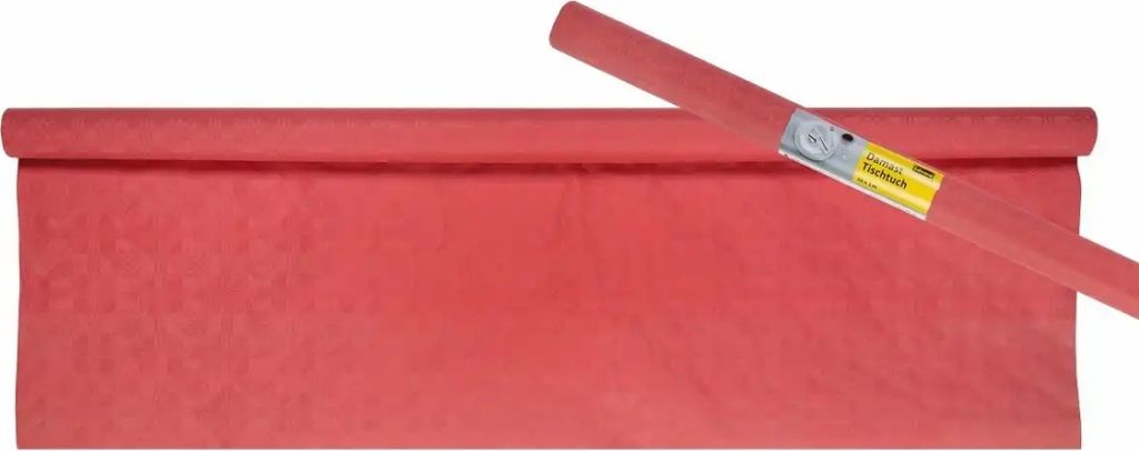 Idena Tischtuchpapier rot,1m x 10m Rolle