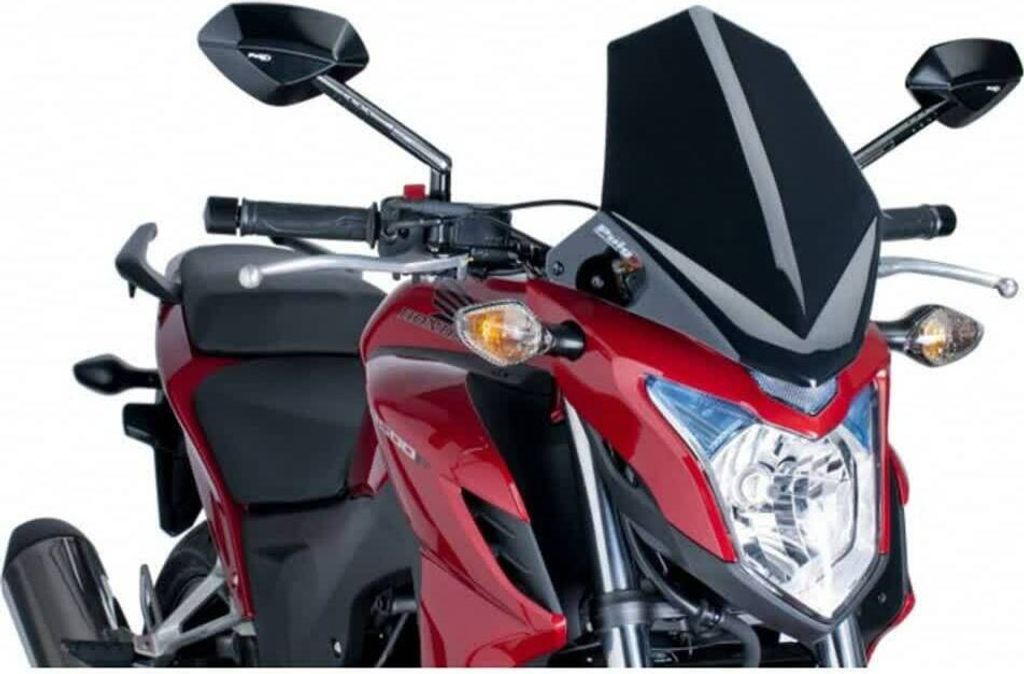 PUIG 6437N New Generation Sport passend fuer HONDA CB500F Schwarz