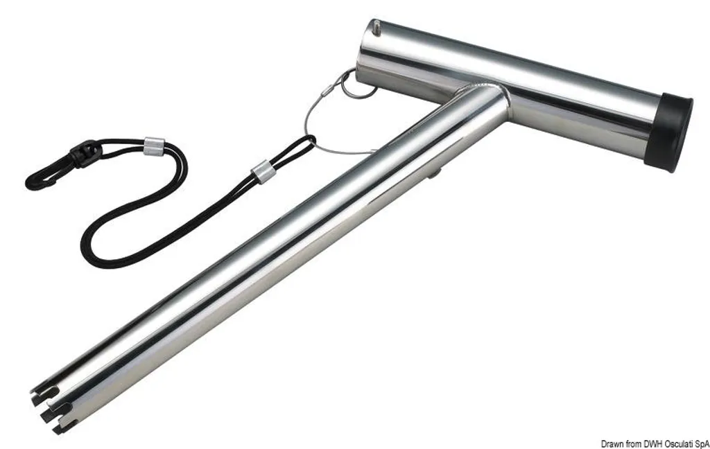 Support de canne surélevé pivotant 38 mm robuste pour bateau et pêche