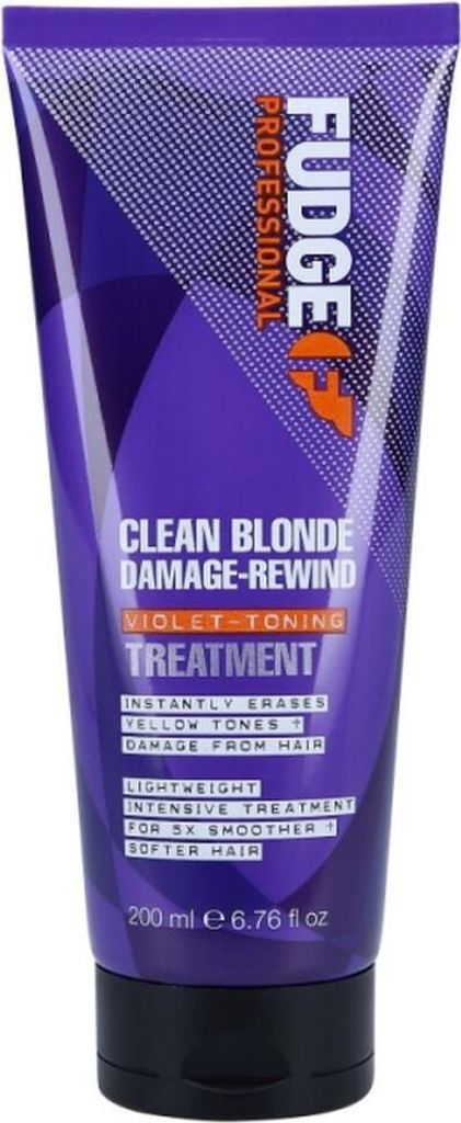 FUDGE Clean Blonde Damage Rewind Violet-Toning Treatment für blondes Haar 200ml