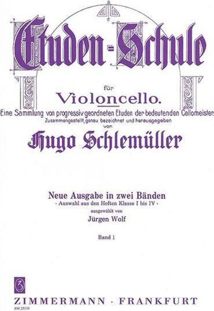 Etüden-Schule, Violoncello. Bd.1