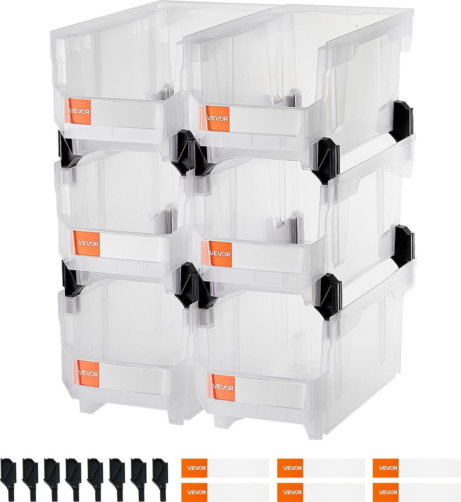 Scatole impilabili VEVOR, 377 x 215 x 180 mm (confezione da Immagine del prodotto 