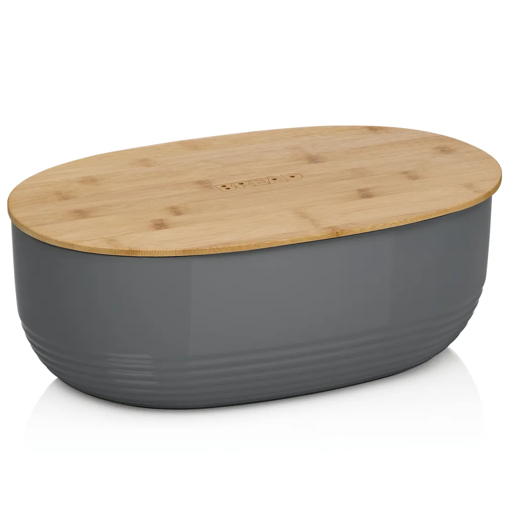 Offerta Kela Namur: Scatola Portapane Salvaspazio in Bambù e PS