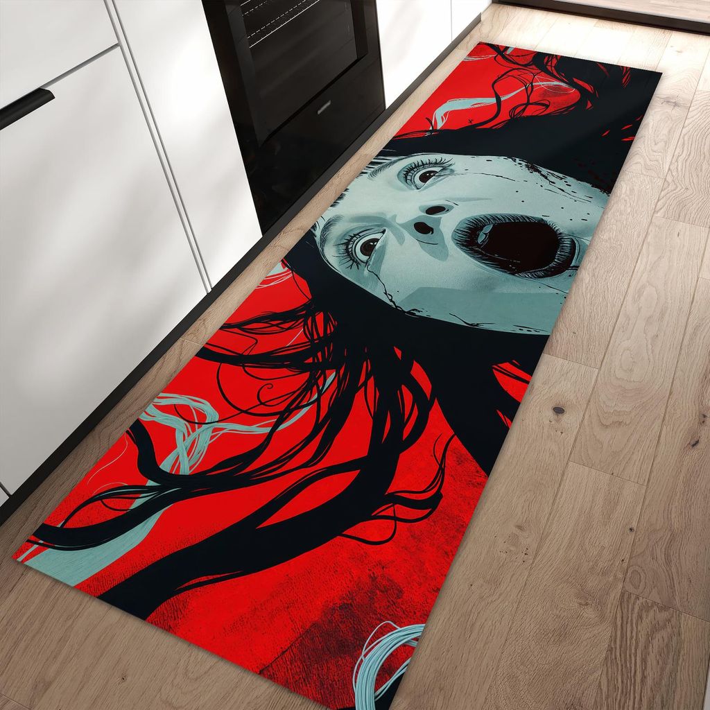 Küchenteppich 60x90cm rutschfest & abwischbar PVC Läufer - Schreiende Person