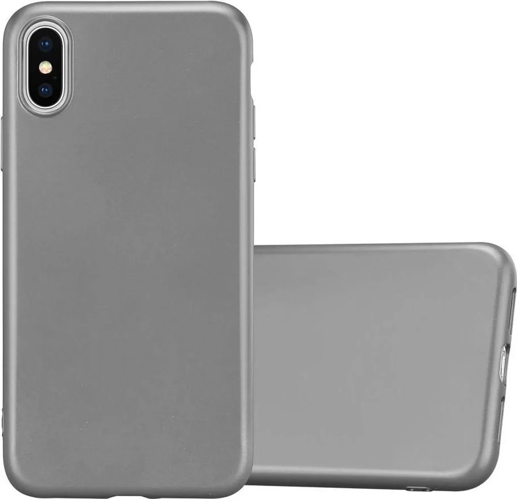 Cover iPhone XS MAX Cadorabo Grigia - Custodia Silicone TPU Slim