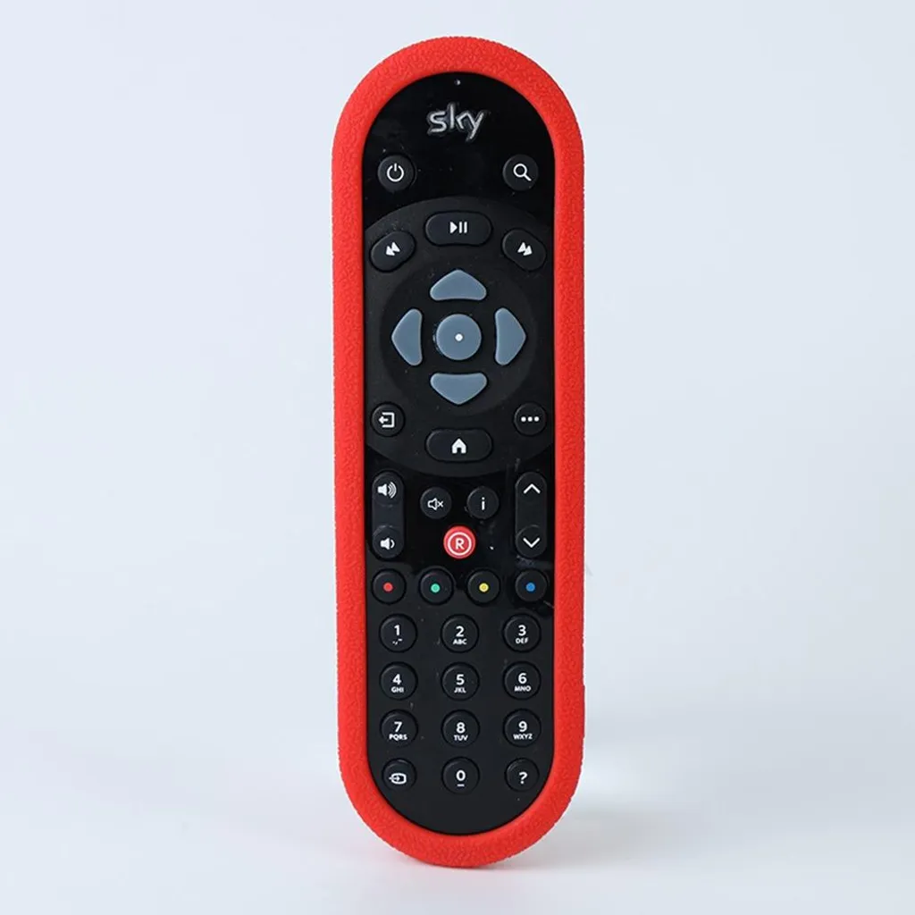 INF Custodia Telecomando in Silicone per SKY Versione Inglese - Antiscivolo, Antiurto Rosso
