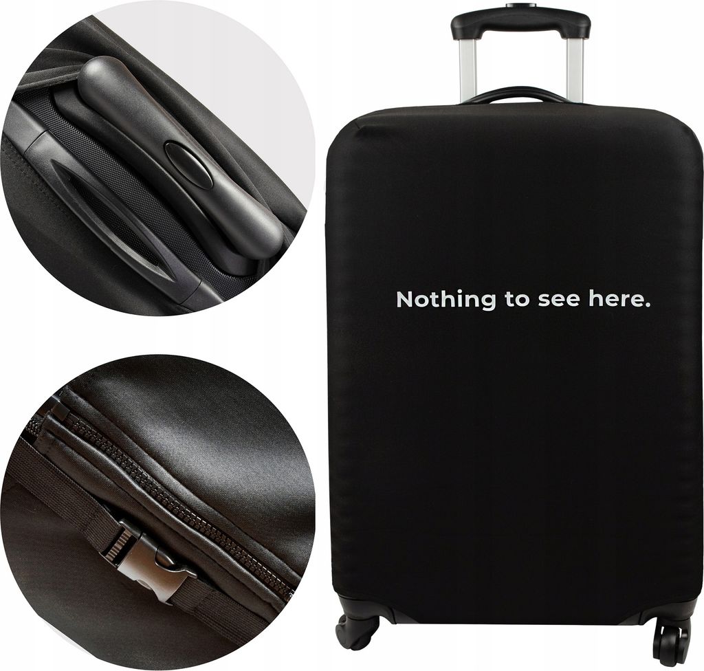 Sillar Kofferhülle Mit Nichts Zu Sehen Hier Motiv 62 X 43 X 27 Cm M