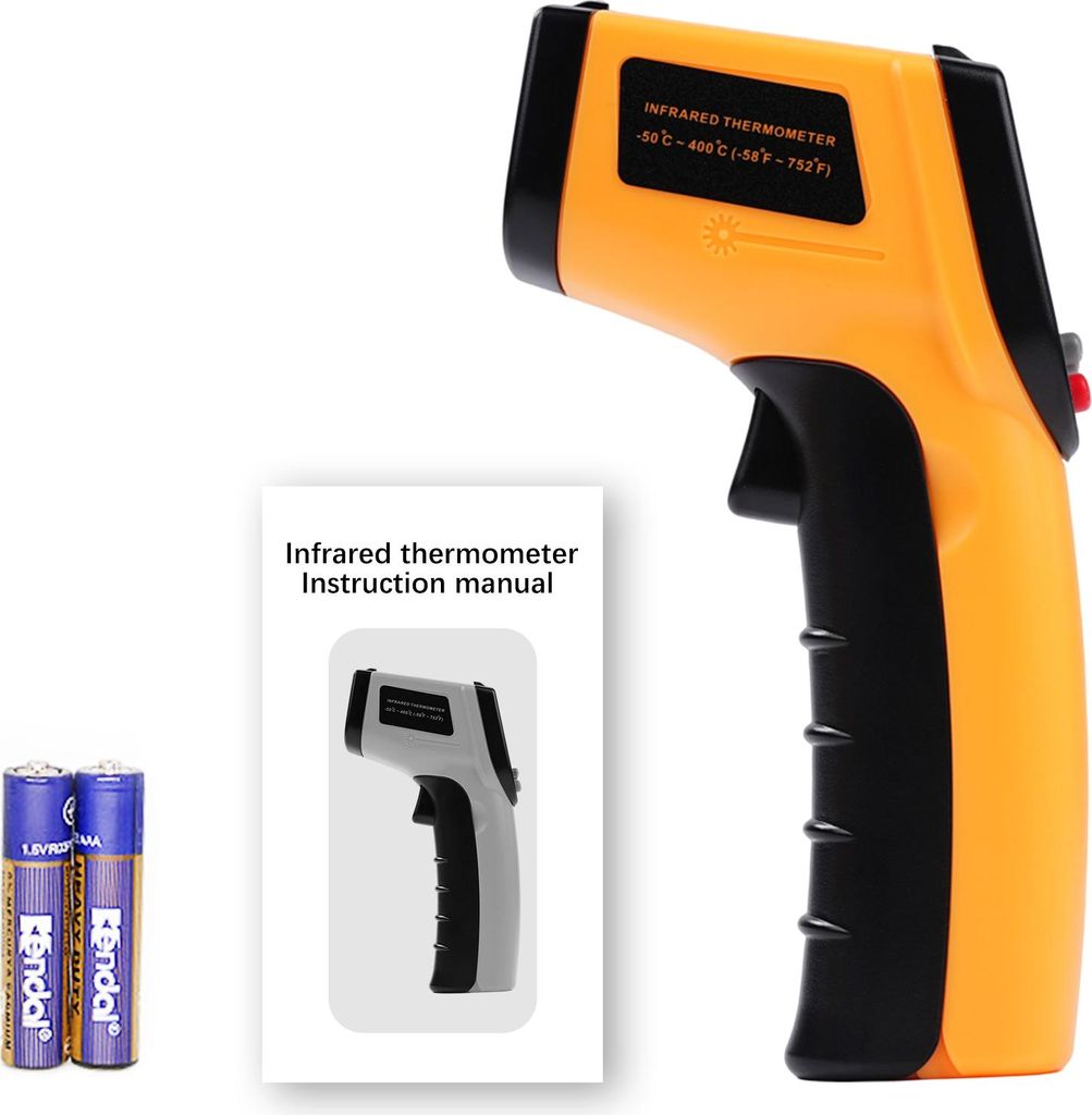 GM320 Infrarot-Thermometer Digitales Pyrometer – Berührungsloses Laser-Temperaturmessgerät -50°C bis 400°C