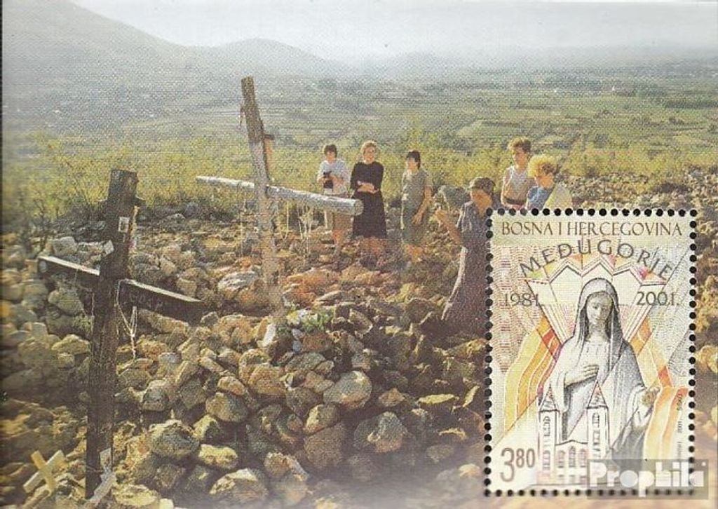 Briefmarken Bosnien - Kroat. Post Mostar 2001 Mi Block1 Produktbild 
