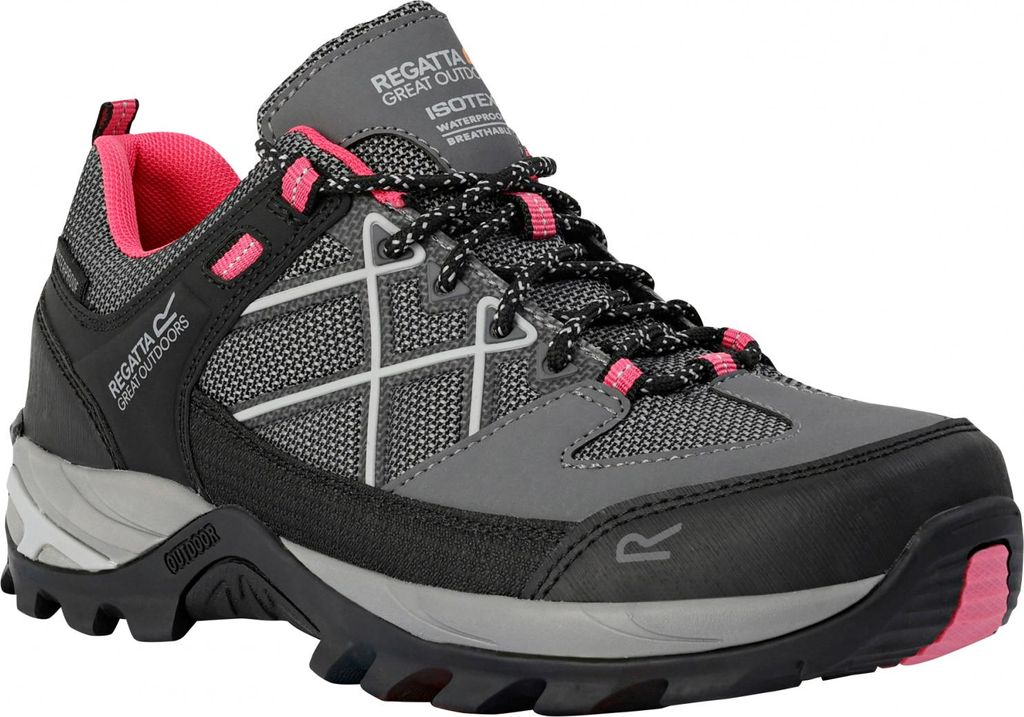 Regatta Samaris III Low Wanderschuhe Damen (Dark Steel / Pink Potion) Größe 40