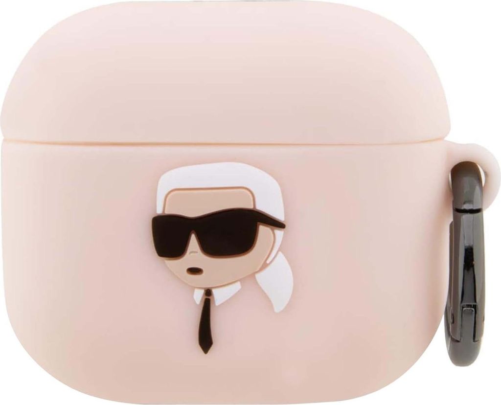 Karl Lagerfeld Silikon NFT Karl Head 3D - AirPods 3 Hülle (rosa)