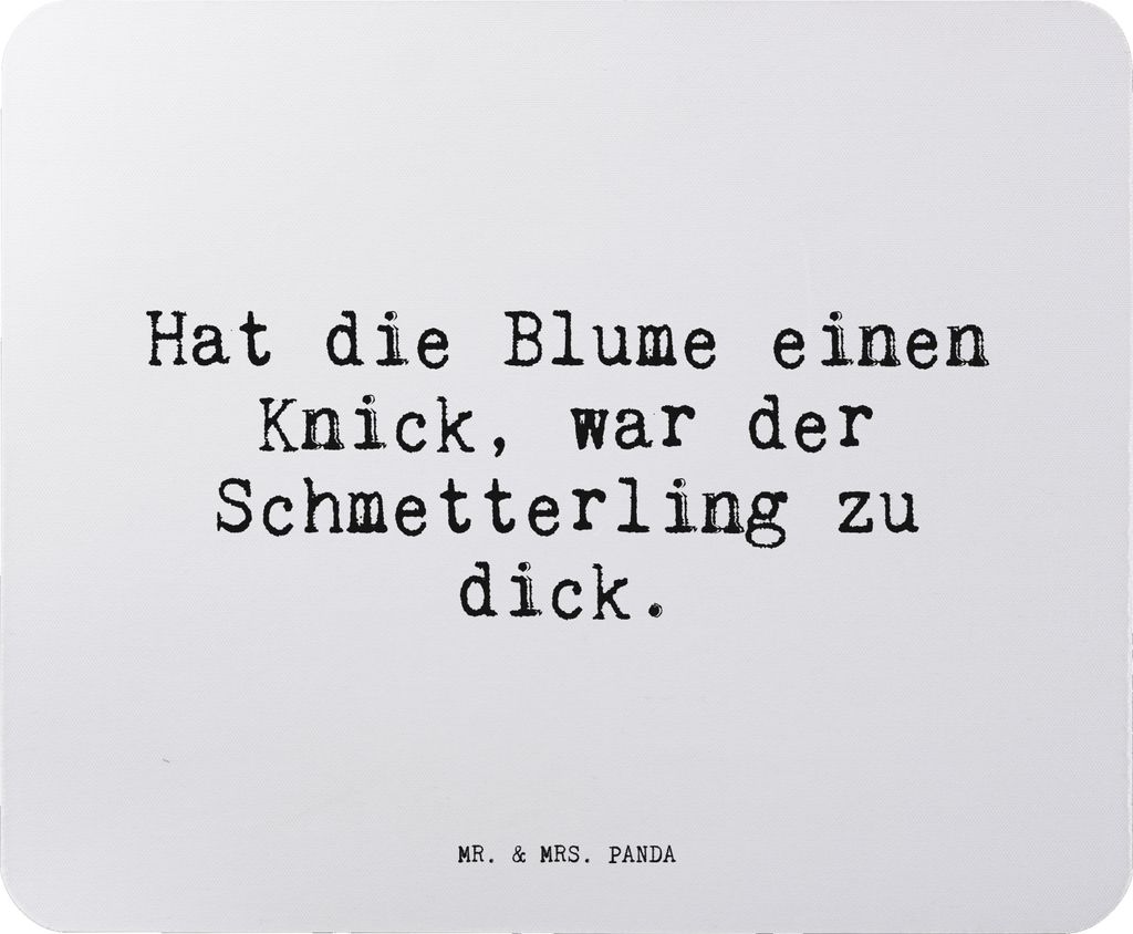 Mr. & Mrs. Panda Mauspad Hat die Blume einen... - Aquarellblau - Geschenk, Spruch Sprüche Weisheiten Zitate Lustig Weisheit Worte, mausteppich, la...