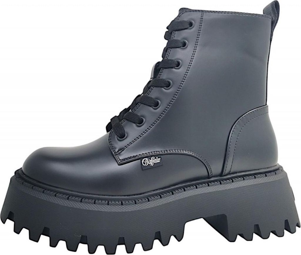 Buffalo Aspen Lace Up Damenschuhe Stiefel Reißverschluss Produktbild 