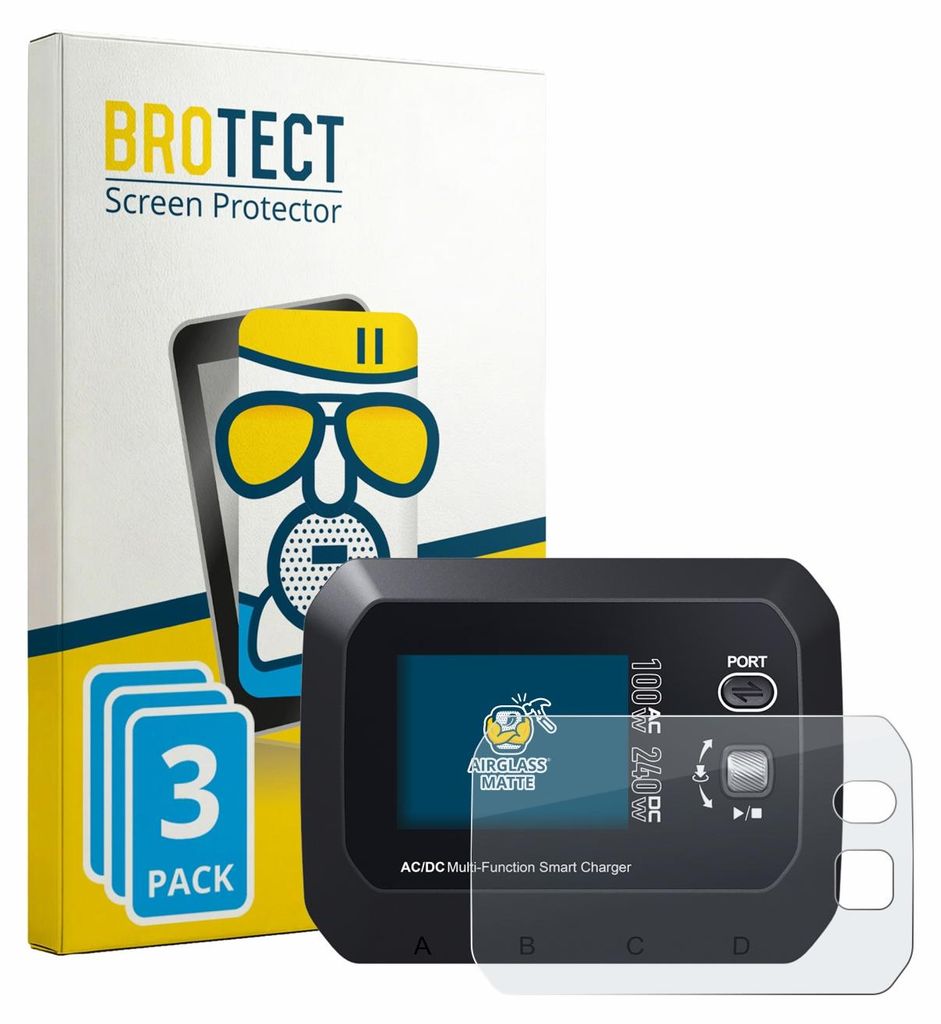 3x BROTECT Entspiegelungs Schutzglas für SkyRc Q100 Neo Schutzfolie Panzer Folie Glas Display Schutz matt