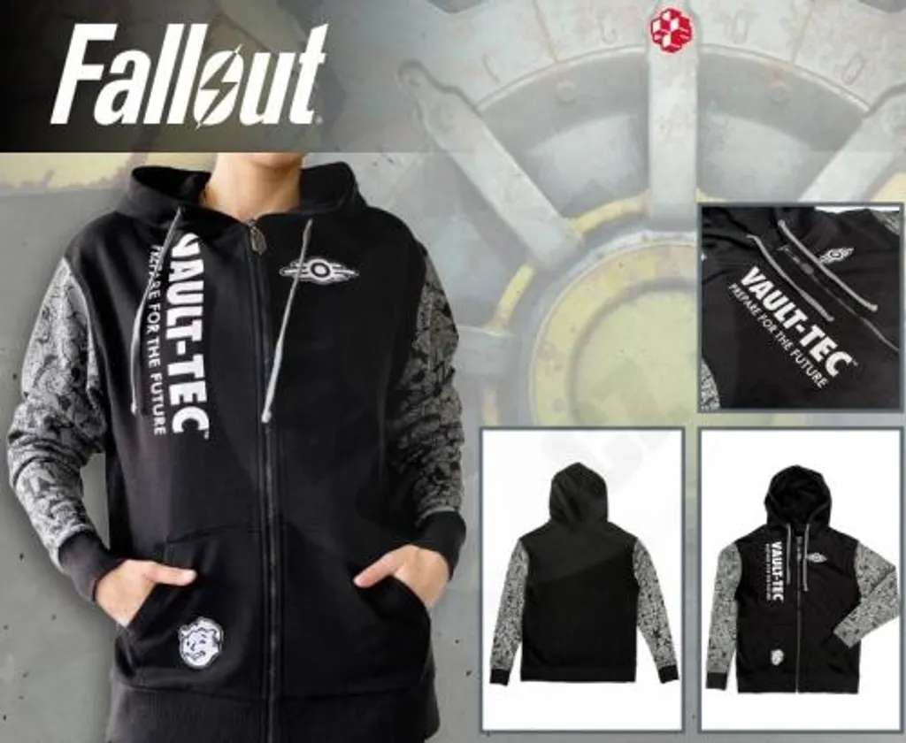 Sweat à Capuche Fallout Vault-Tec - Pull Geek Confortable en Coton Doux